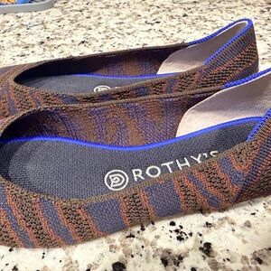 Rothy's Women's Flats in Brown and Blue
